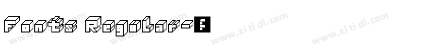 Fonts Regular字体转换